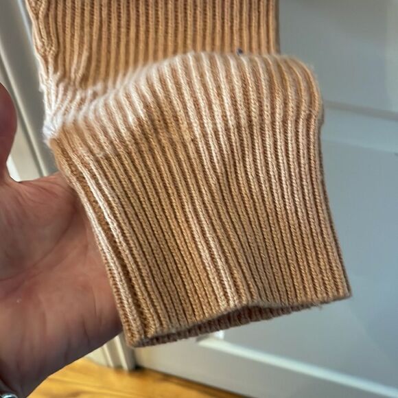 NEW Jonathan Simkhai nina wool cashmere blend ribbed joggers in butterscotch - Picture 6 of 16